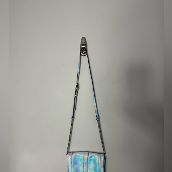 Rebecca Minkoff Iridescent Hologram Shiny Bag Chain Strap - Picture 5 of 14